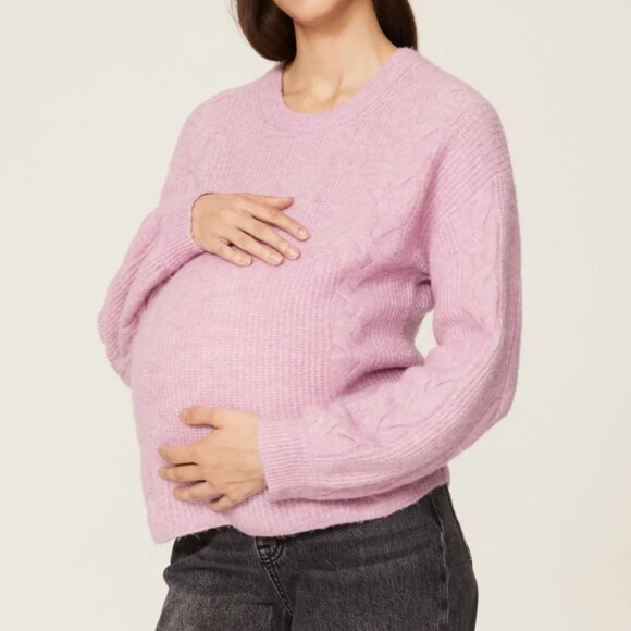 XS - SPLENDID - Lilac Wool Maternity Sweater Natalia Rent the Runway $168 msrp - Picture 5 of 10
